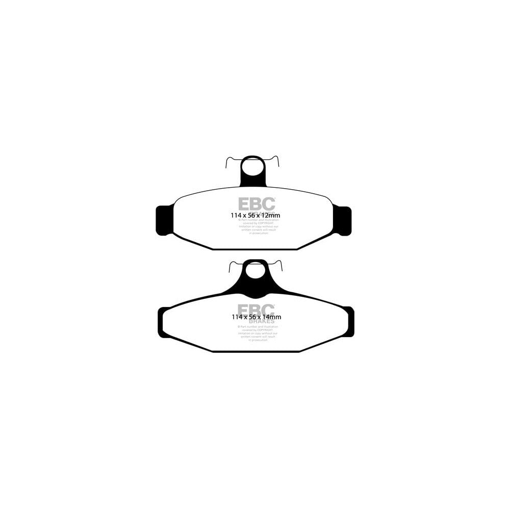 EBC Ultimax Brake Pads 114mm x 56mm DP1167 - Rear