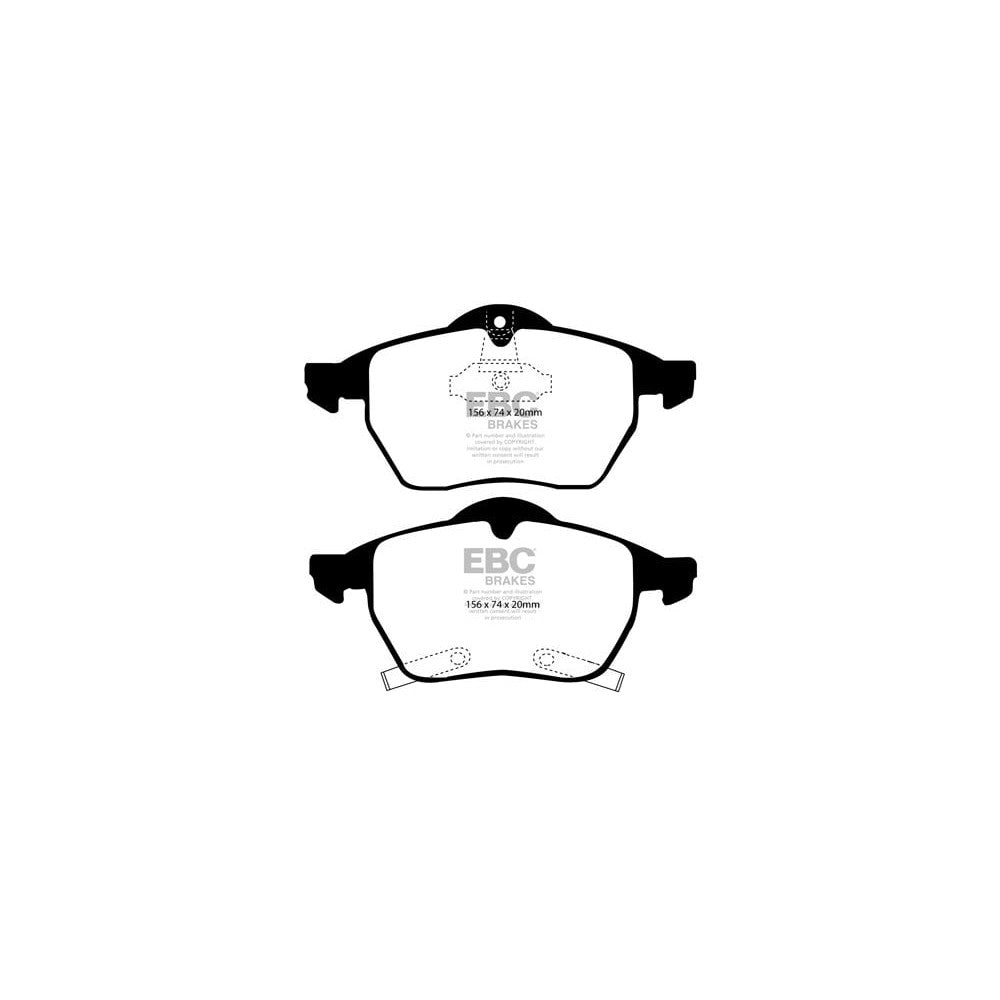 EBC Ultimax Brake Pads 156mm x 74mm DP1187 - Front