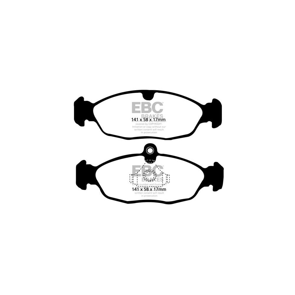 EBC Ultimax Brake Pads 141mm x 58mm DP1198 - Rear