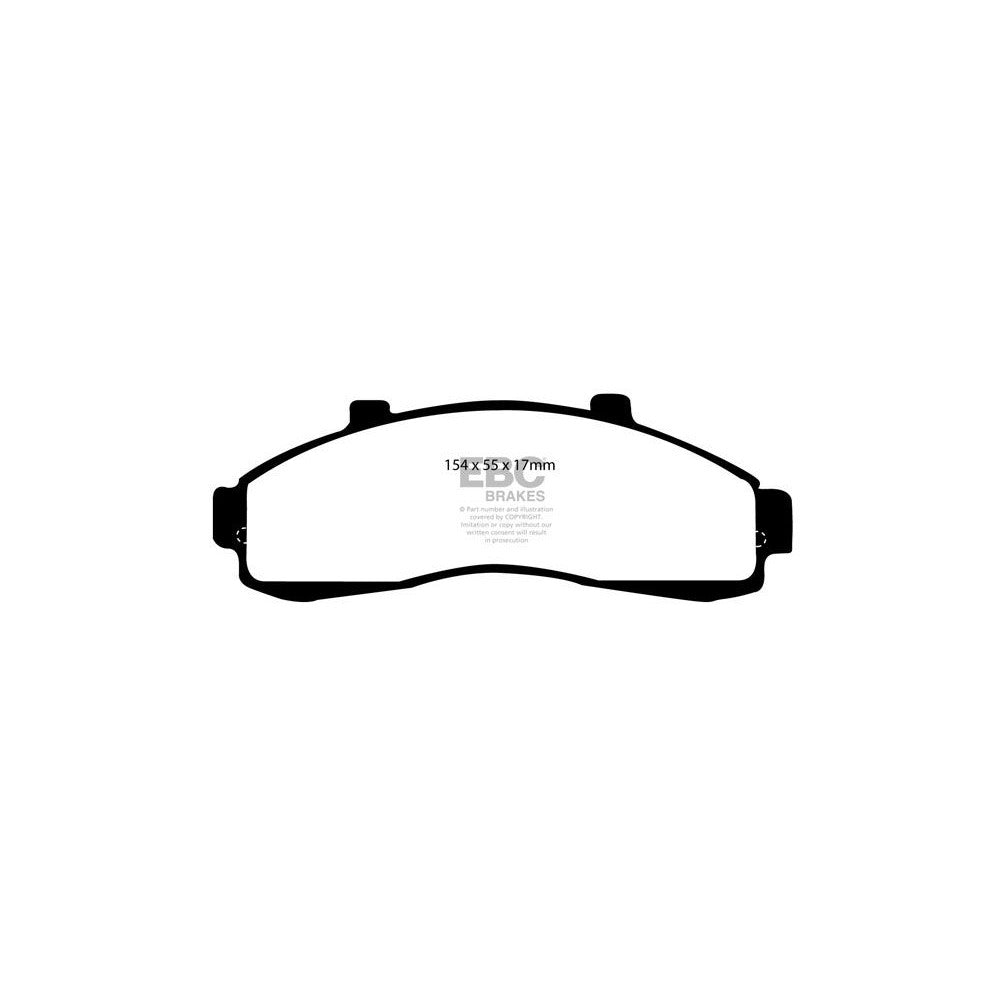 EBC Greenstuff 6000 Brake Pads 154mm x 55mm DP61199 - Front