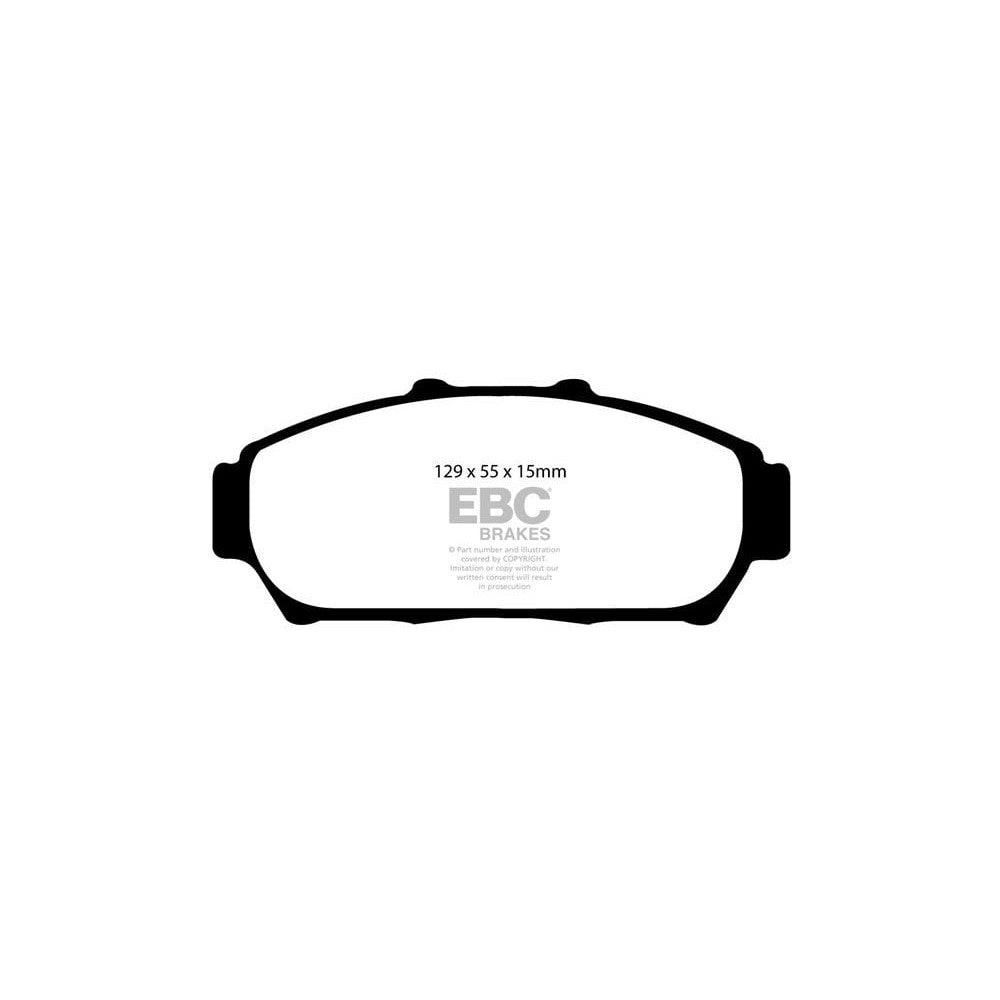 EBC Greenstuff 2000 Brake Pads 129mm x 55mm DP21206 - Front