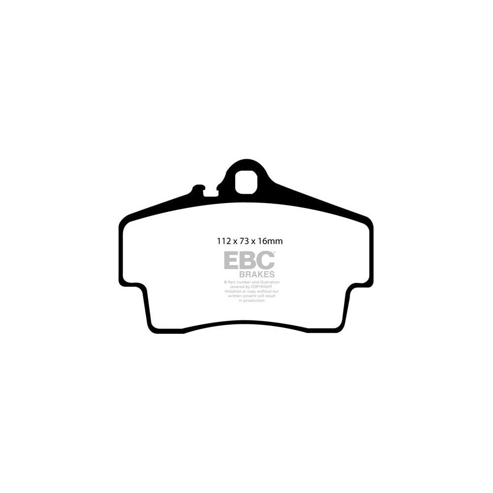 EBC Greenstuff 2000 Brake Pads 112mm x 73mm DP21208 - Rear