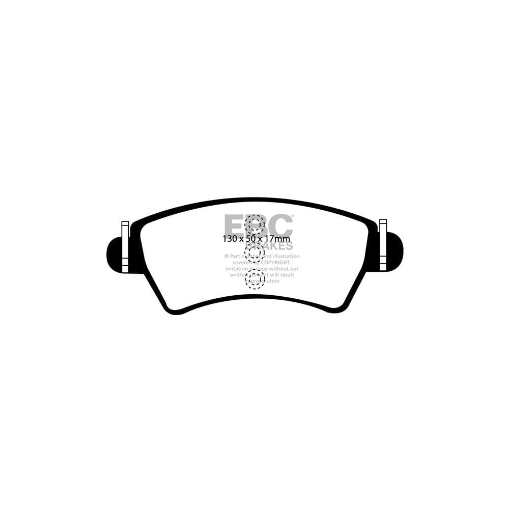 EBC Ultimax Brake Pads 130mm x 50mm DP1234 - Front