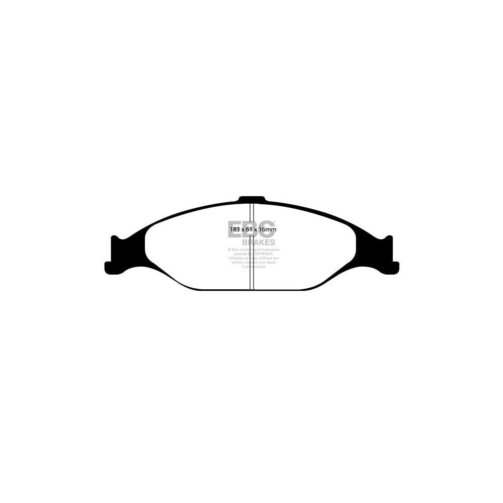 EBC Ultimax Brake Pads 183mm x 61mm DP1242 - Front