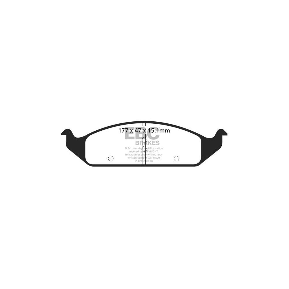 EBC Greenstuff 2000 Brake Pads 177mm x 47mm DP21251 - Front