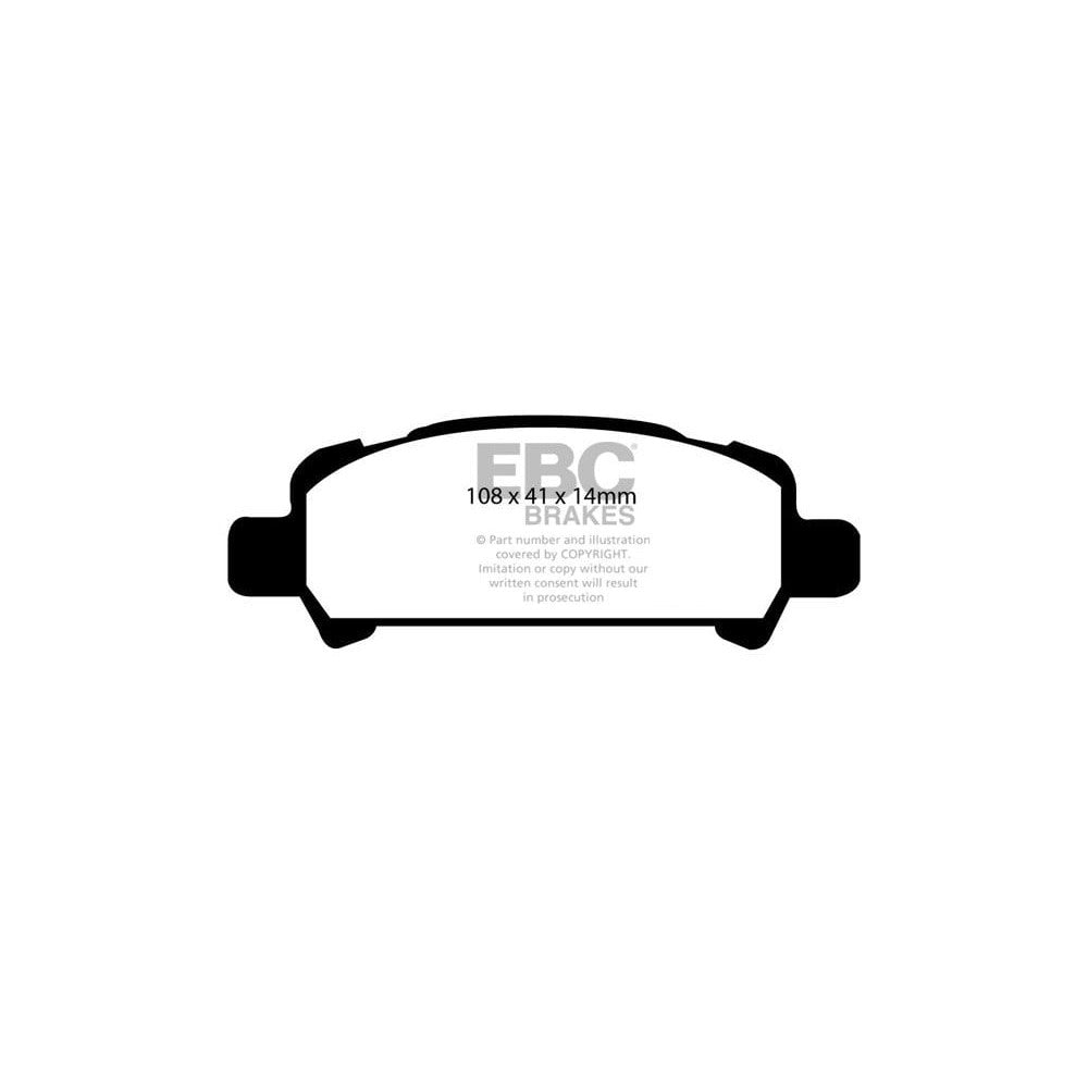 EBC Orangestuff Brake Pads 108mm x 41mm DP91293 - Rear