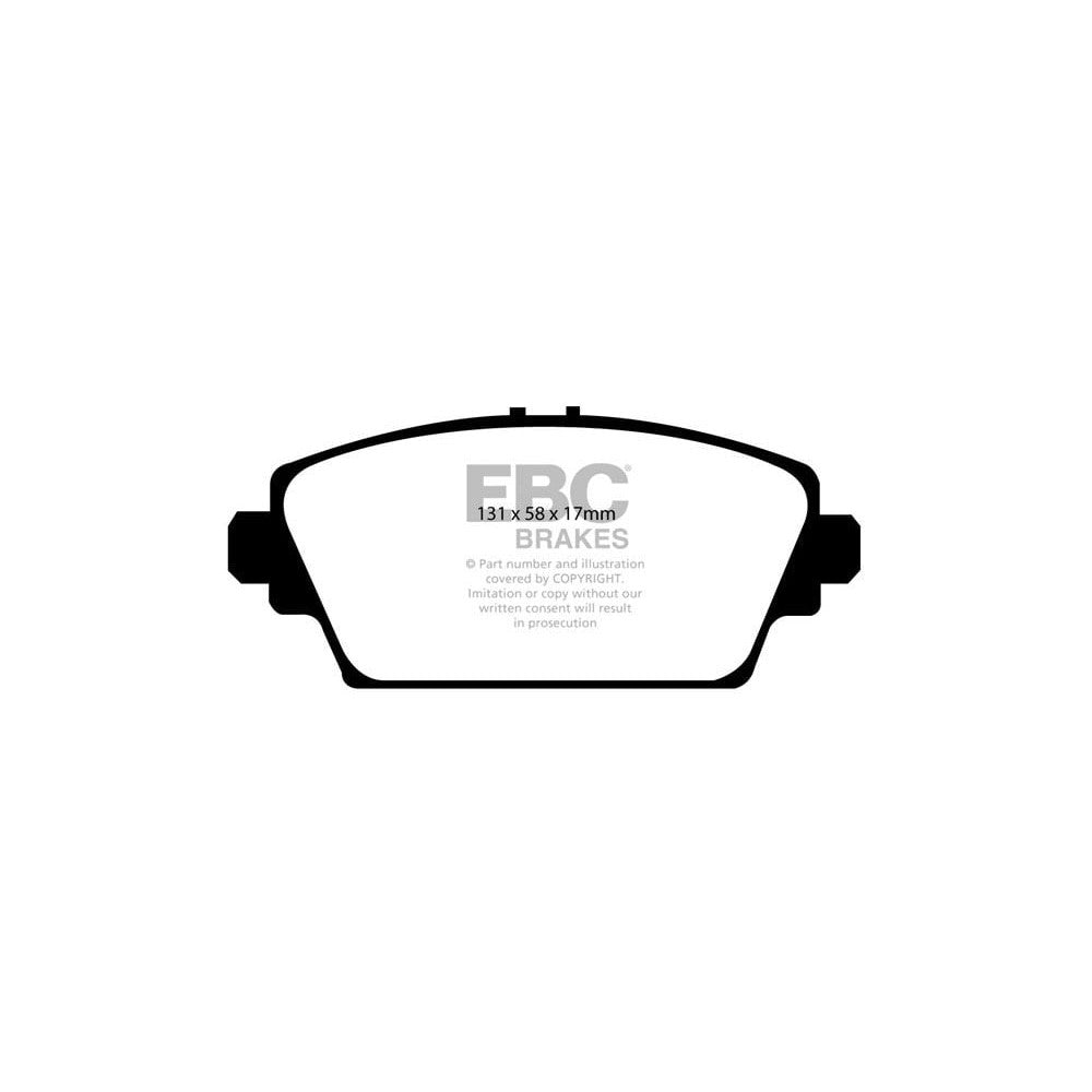 EBC Yellowstuff Brake Pads 131mm x 58mm DP41339R - Front