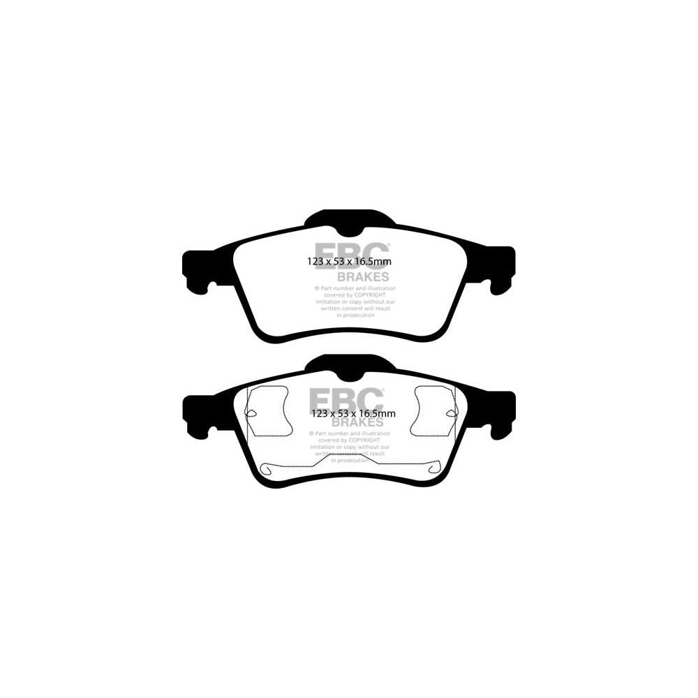 EBC Ultimax Brake Pads 123mm x 53mm DP1354 - Rear
