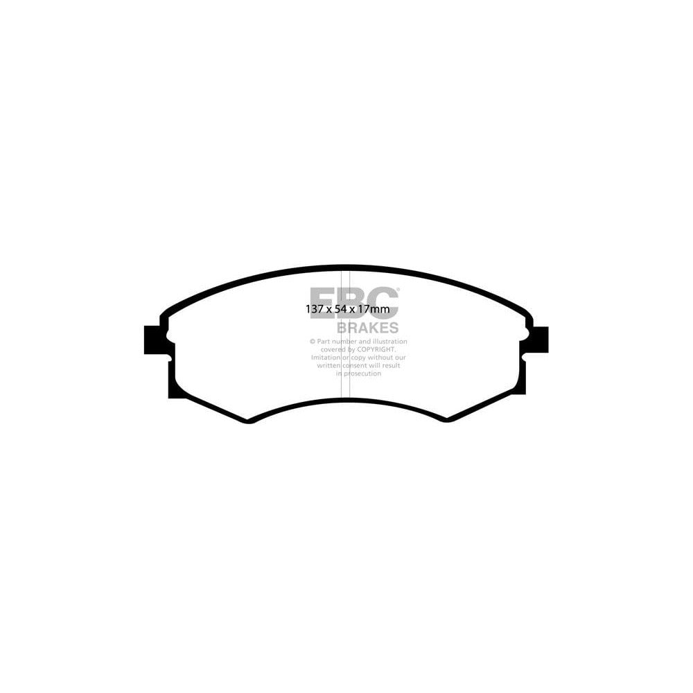 EBC Ultimax Brake Pads 137mm x 54mm DP1358 - Front