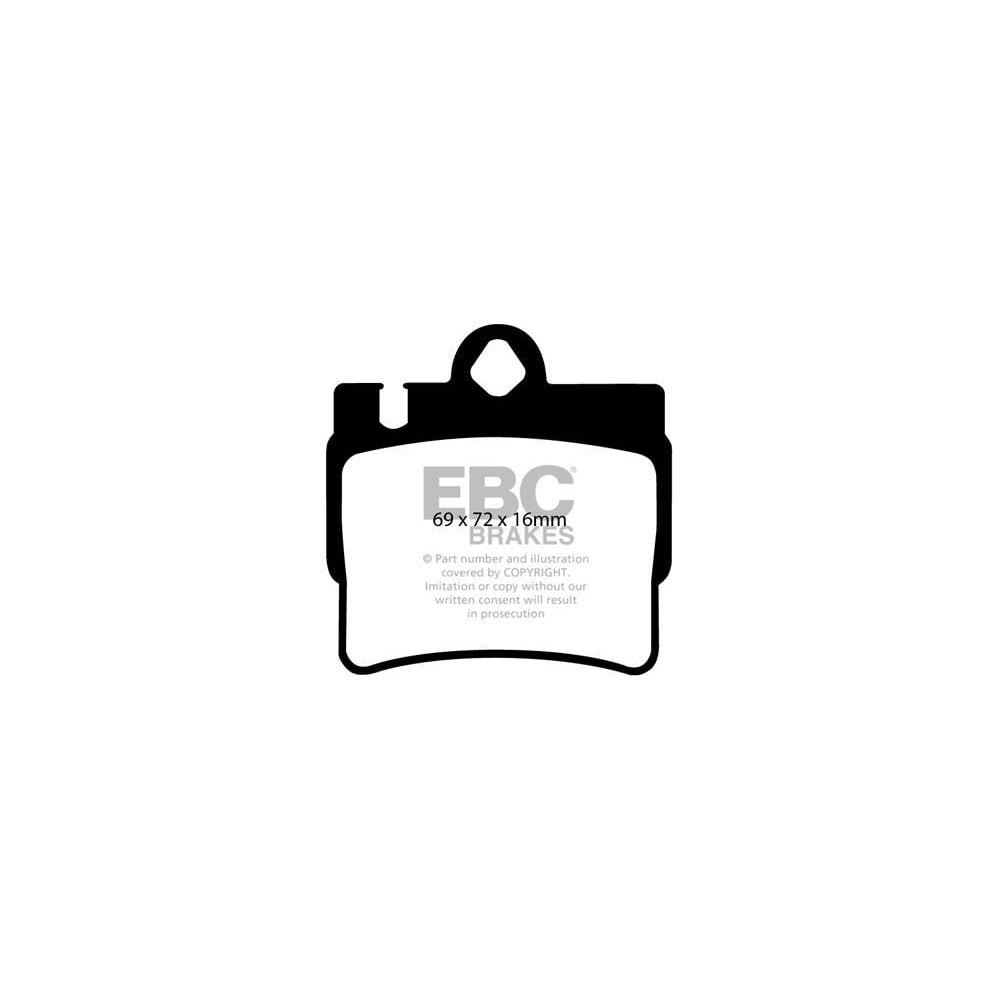 EBC Yellowstuff Brake Pads 69mm x 72mm DP41364R - Rear