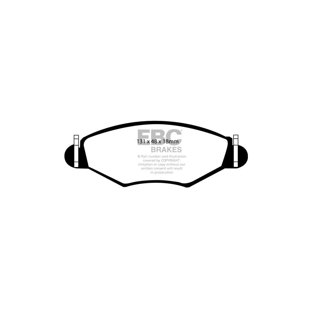 EBC Ultimax Brake Pads 131mm x 48mm DP1366 - Front