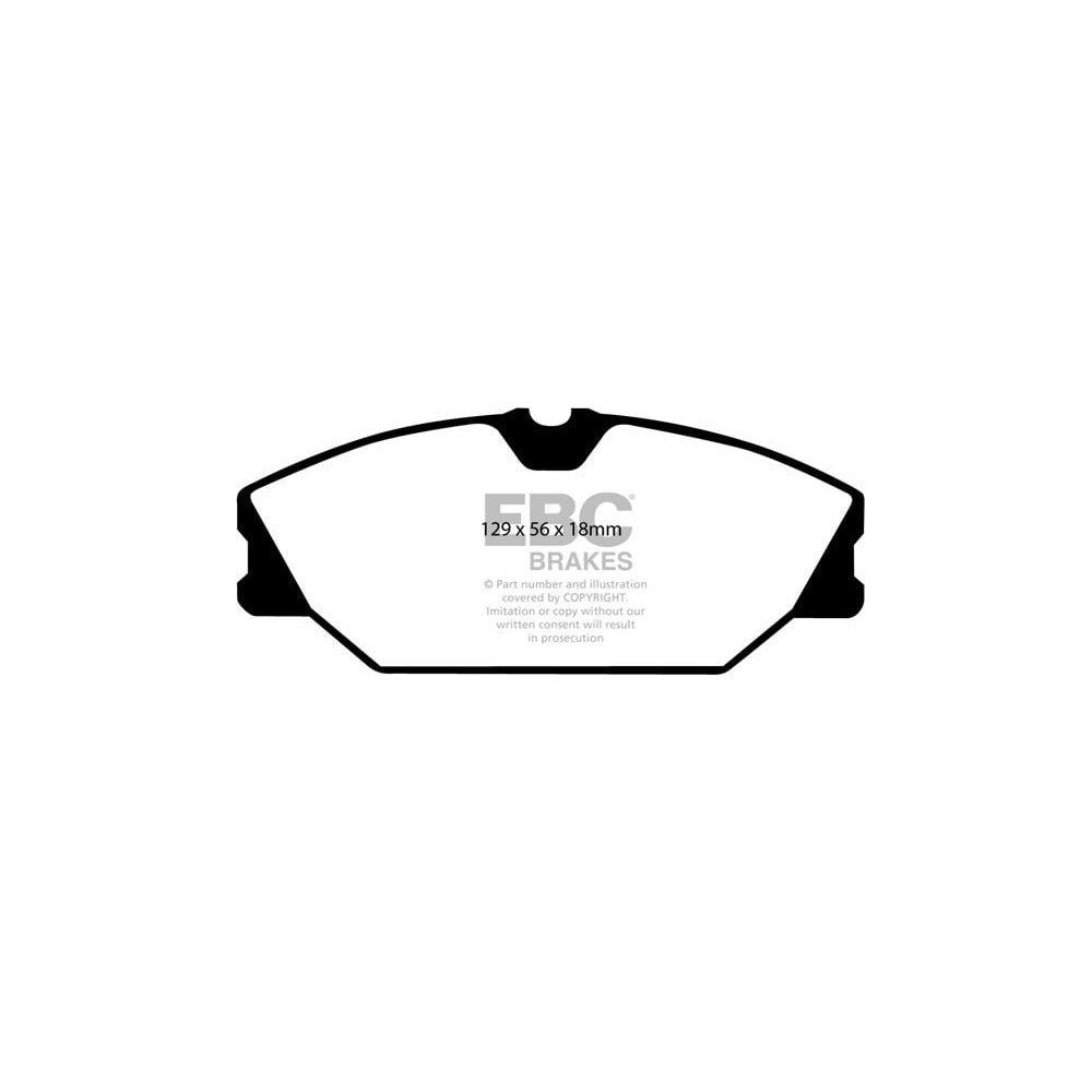 EBC Greenstuff 2000 Brake Pads 129mm x 56mm DP21369 - Front