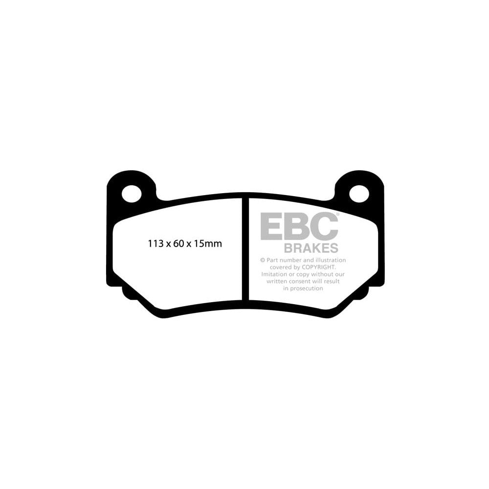EBC Redstuff Brake Pads 113mm x 60mm DP31377C - Rear
