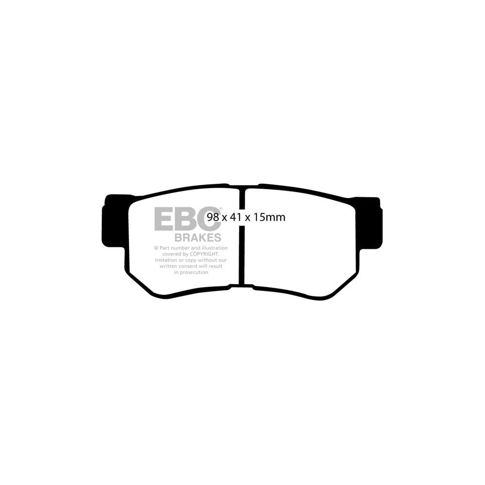 EBC Greenstuff 2000 Brake Pads 98mm x 41mm DP21392 - Rear