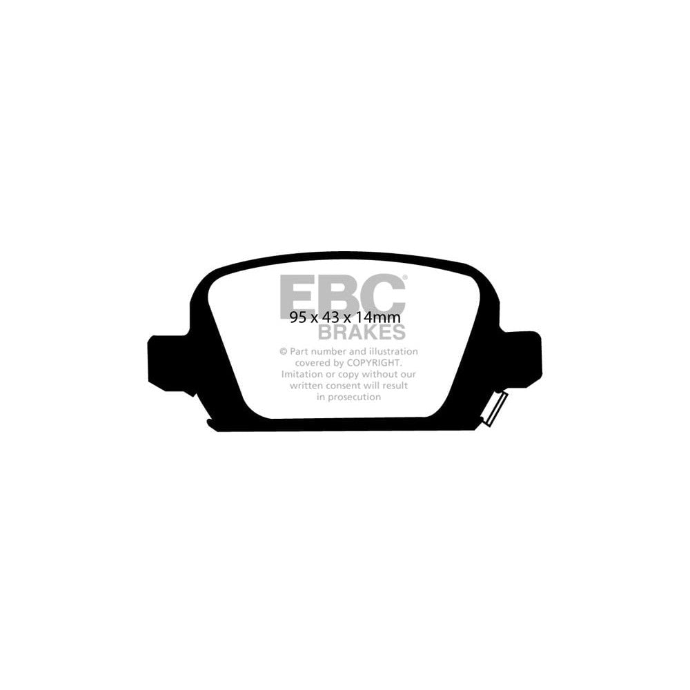 EBC Ultimax Brake Pads 95mm x 43mm DP1410 - Rear