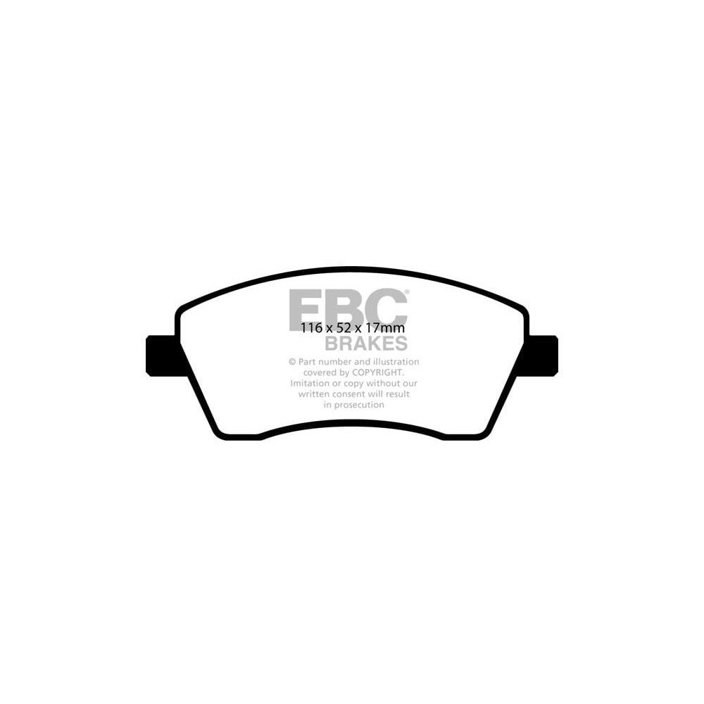 EBC Ultimax Brake Pads 116mm x 52mm DP1485 - Front