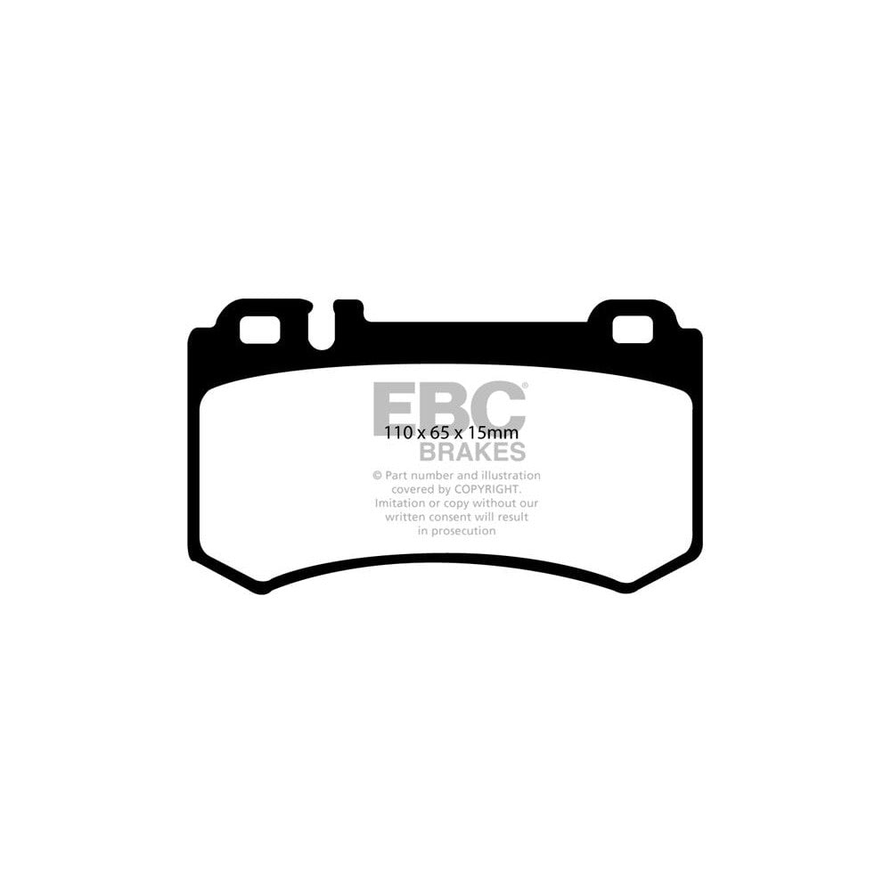 EBC Greenstuff 2000 Brake Pads 110mm x 65mm DP21490 - Rear