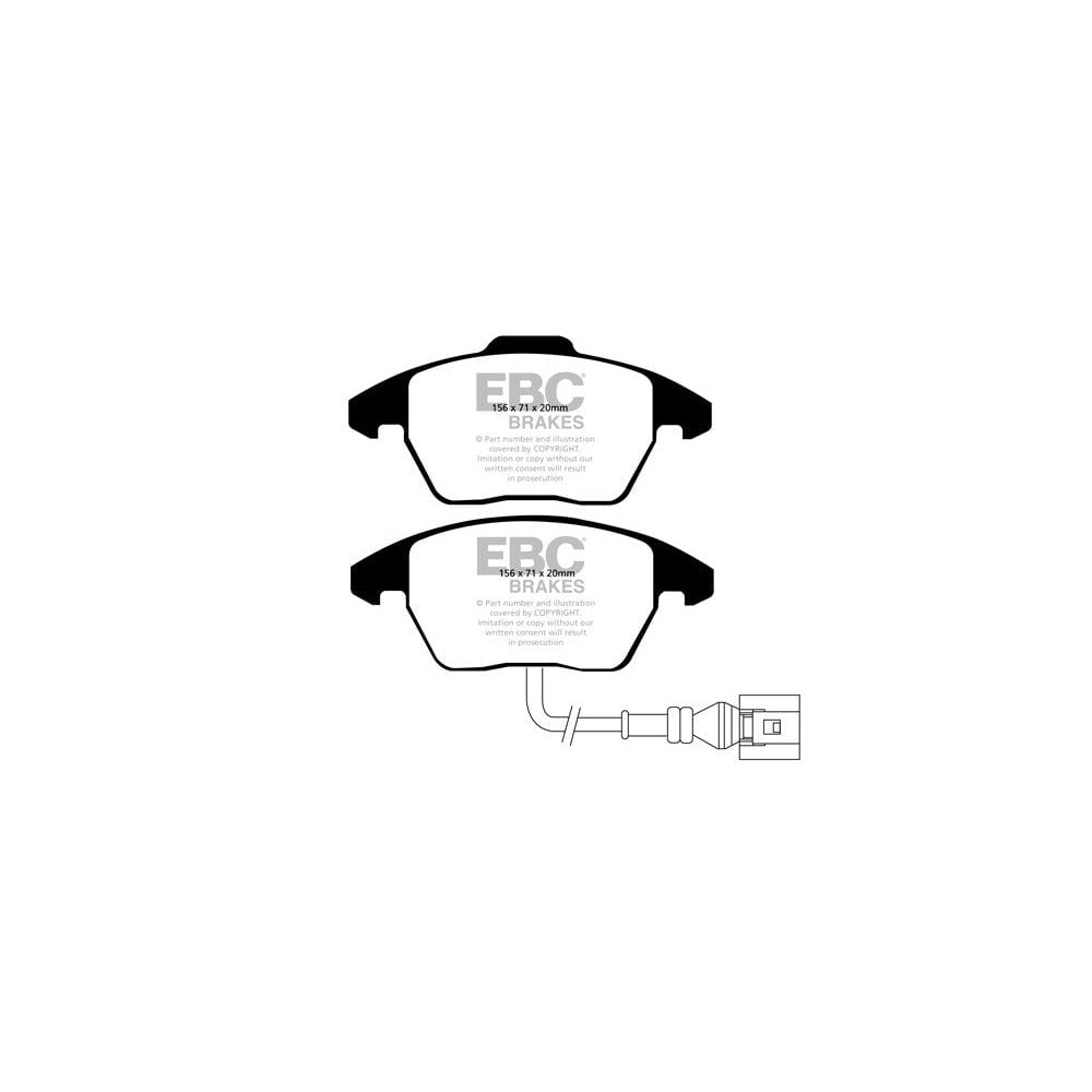 EBC Ultimax Brake Pads 155mm x 66mm DP1517 - Front