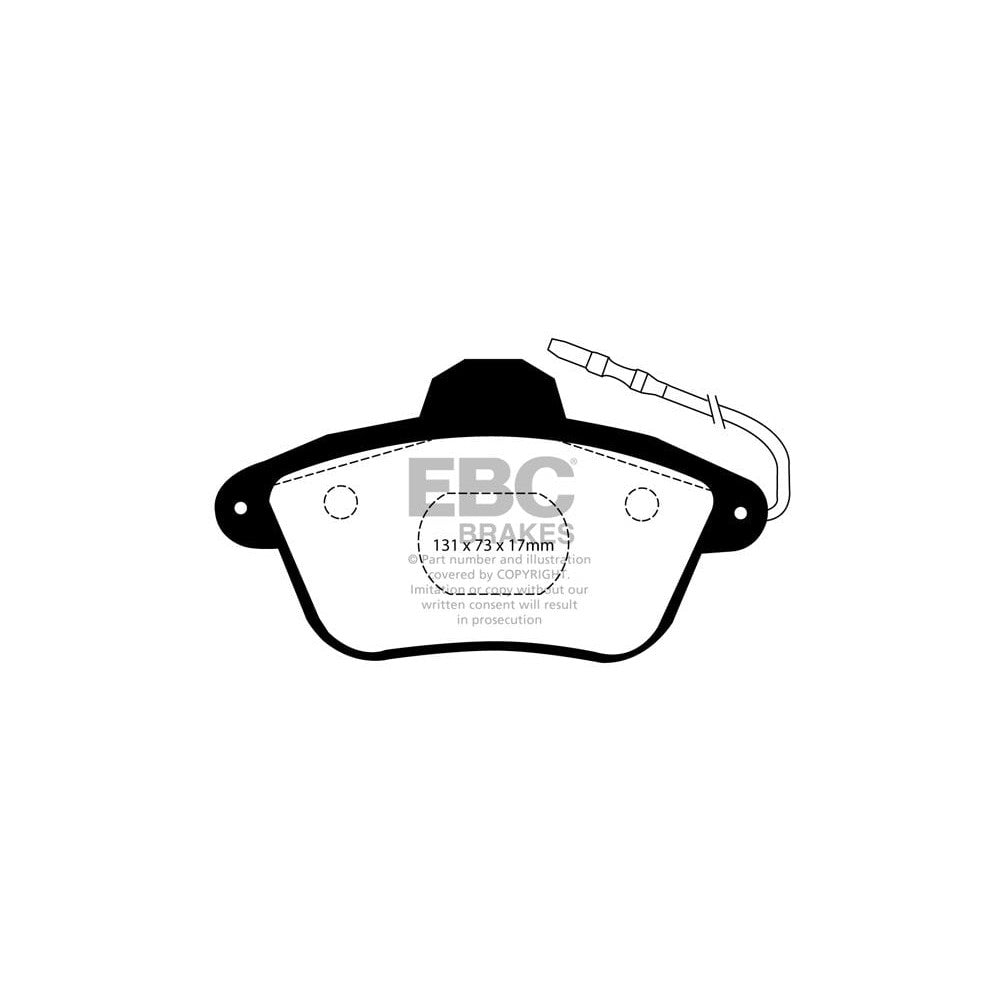 EBC Greenstuff 2000 Brake Pads 131mm x 73mm DP21526 - Rear