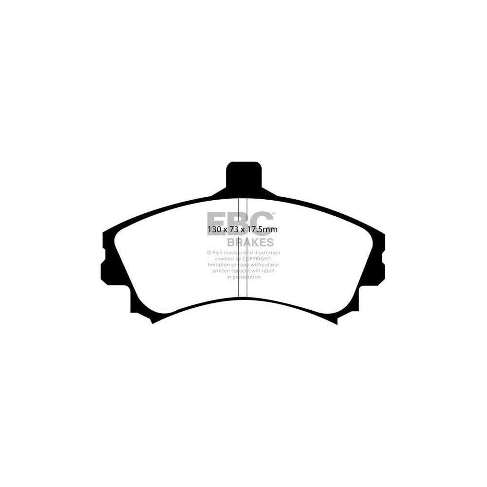 EBC Greenstuff 2000 Brake Pads 130mm x 73mm DP21564 - Front