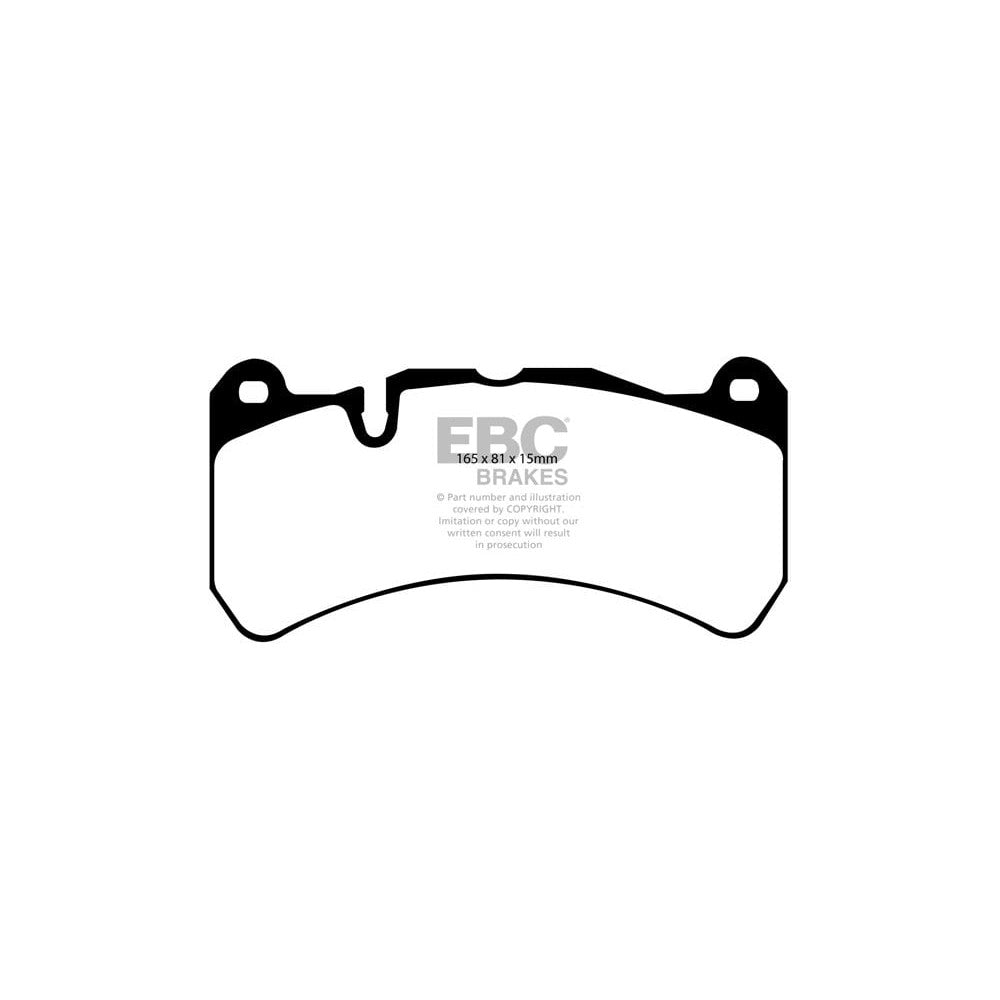 EBC Yellowstuff Brake Pads 165mm x 81mm DP41591R - Front