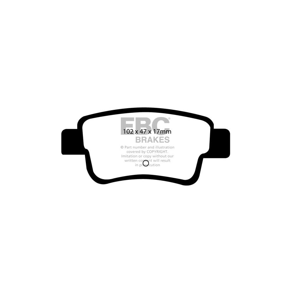 EBC Orangestuff Brake Pads 102mm x 47mm DP91599 - Rear