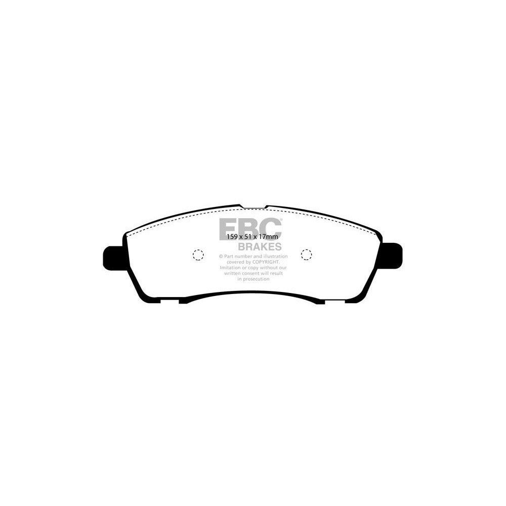 EBC Yellowstuff Brake Pads 159mm x 51mm DP41603R - Rear
