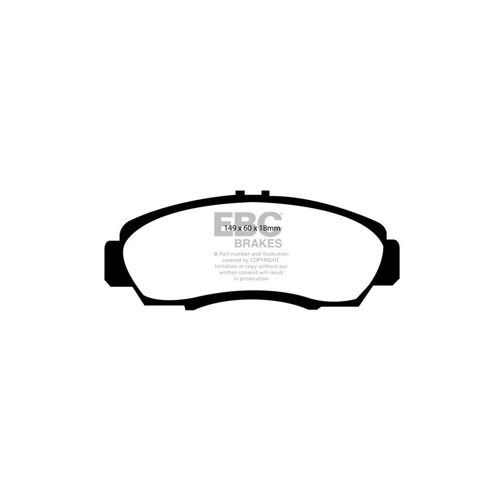 EBC Greenstuff 2000 Brake Pads 149mm x 60mm DP21610 - Front