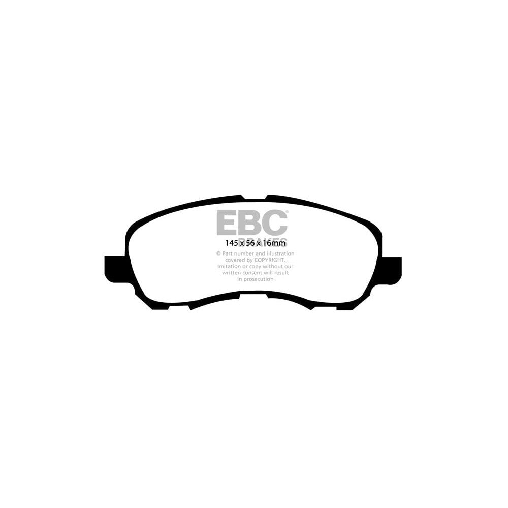EBC Greenstuff 6000 Brake Pads 145mm x 56mm DP61614 - Front