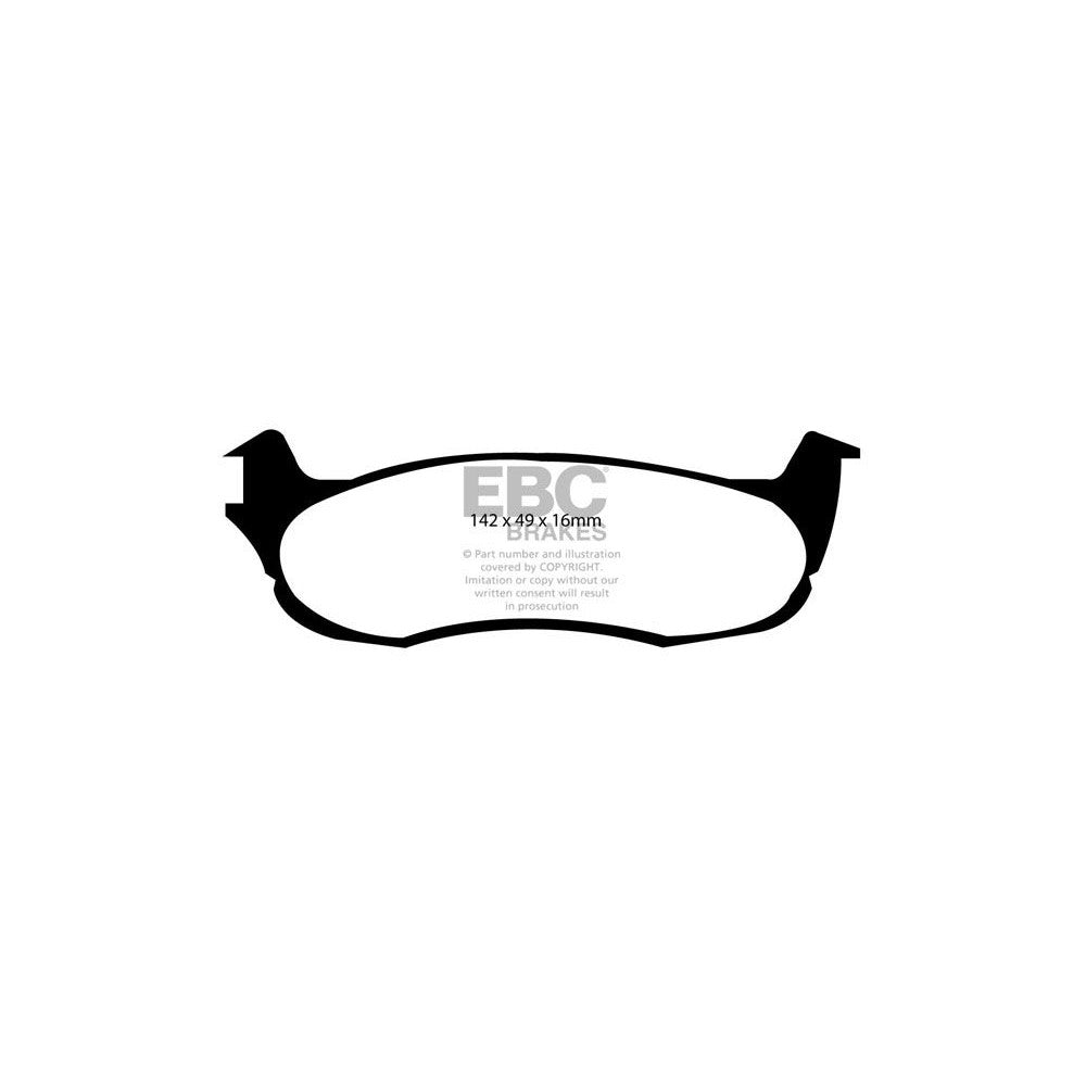 EBC Yellowstuff Brake Pads 142mm x 49mm DP41633R - Rear