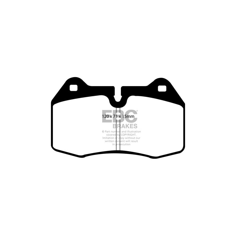 EBC Redstuff Brake Pads 120mm x 71mm DP31644C - Front