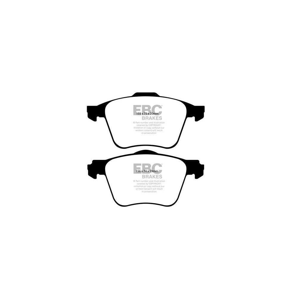 EBC Ultimax Brake Pads 156mm x 74mm DP1690 - Front
