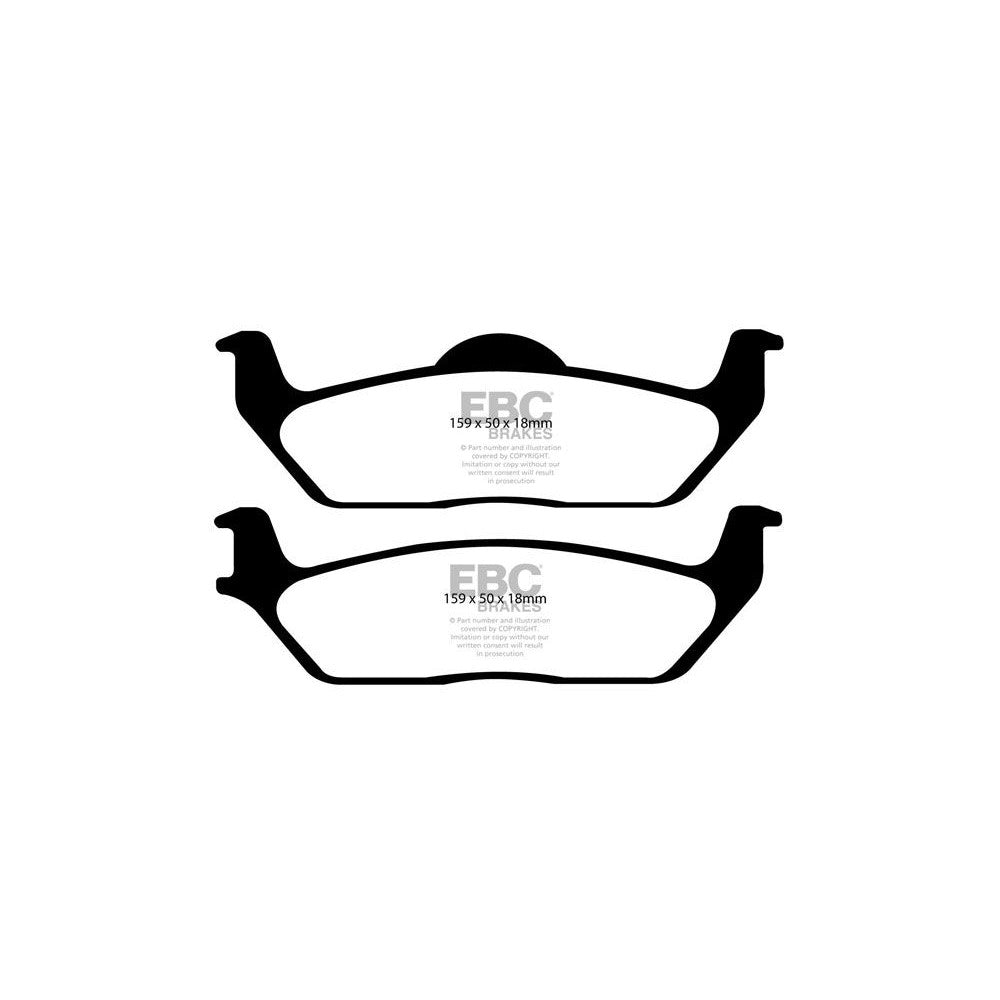 EBC Ultimax Brake Pads 159mm x 50mm DP1697 - Rear