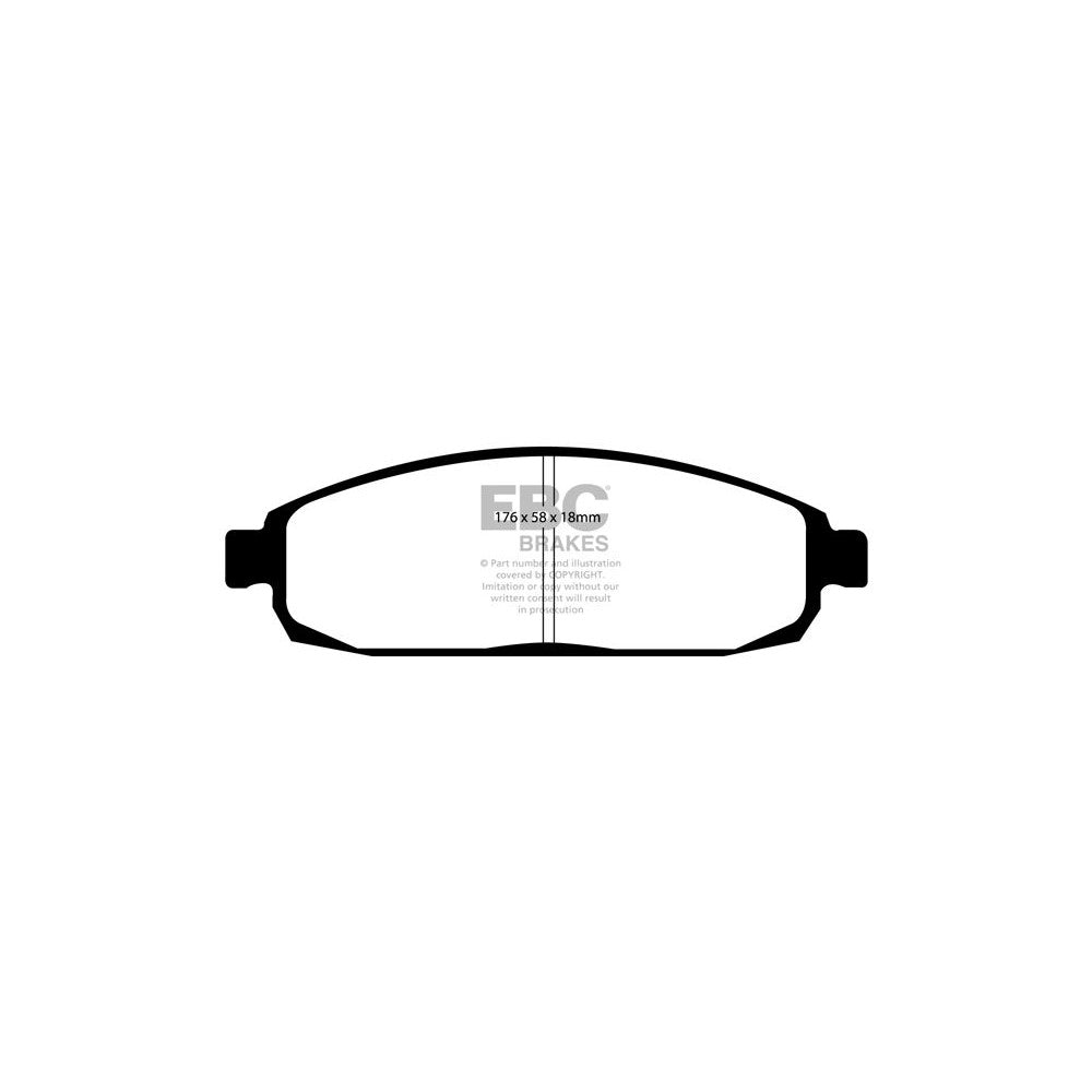 EBC Ultimax Brake Pads 176mm x 58mm DP1732 - Front