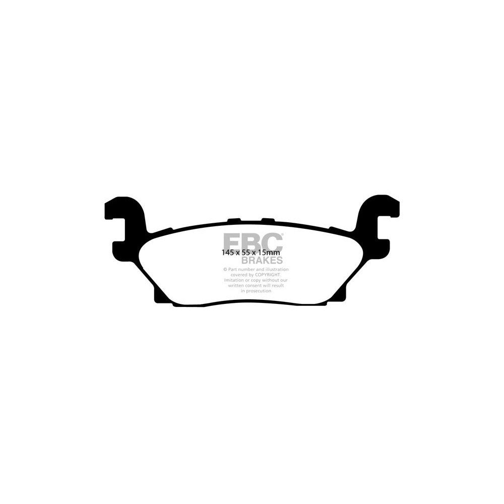 EBC Greenstuff 6000 Brake Pads 145mm x 55mm DP61760 - Rear