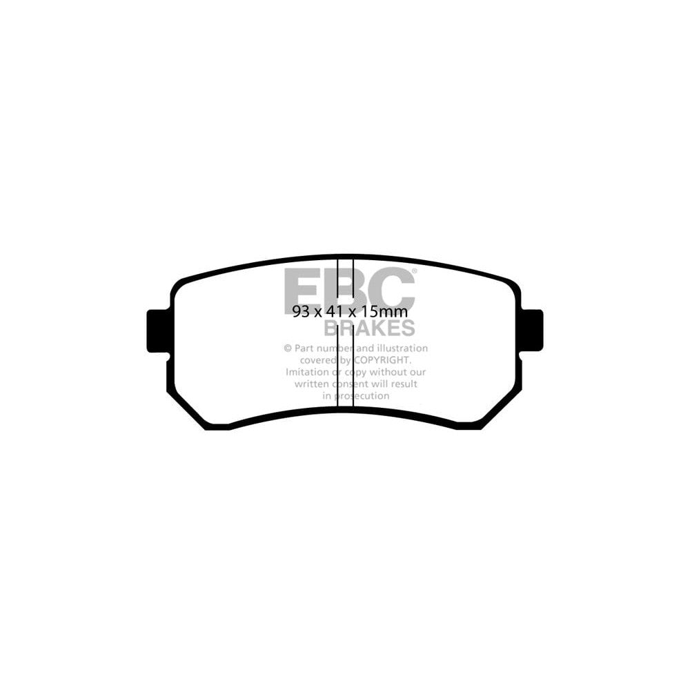 EBC Greenstuff 2000 Brake Pads 93mm x 41mm DP21769 - Rear