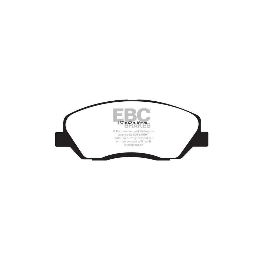 EBC Ultimax Brake Pads 157mm x 62mm DP1783 - Front