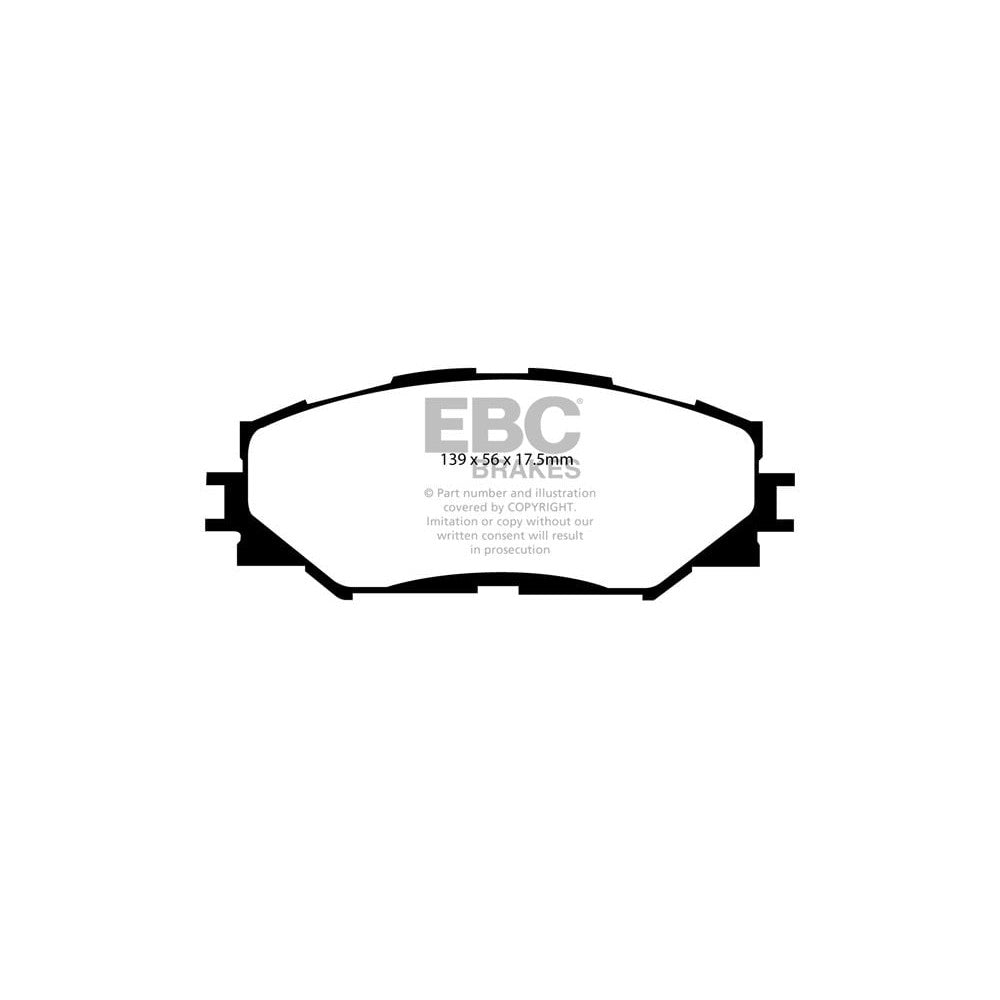 EBC Ultimax Brake Pads 139mm x 56mm DP1791 - Front