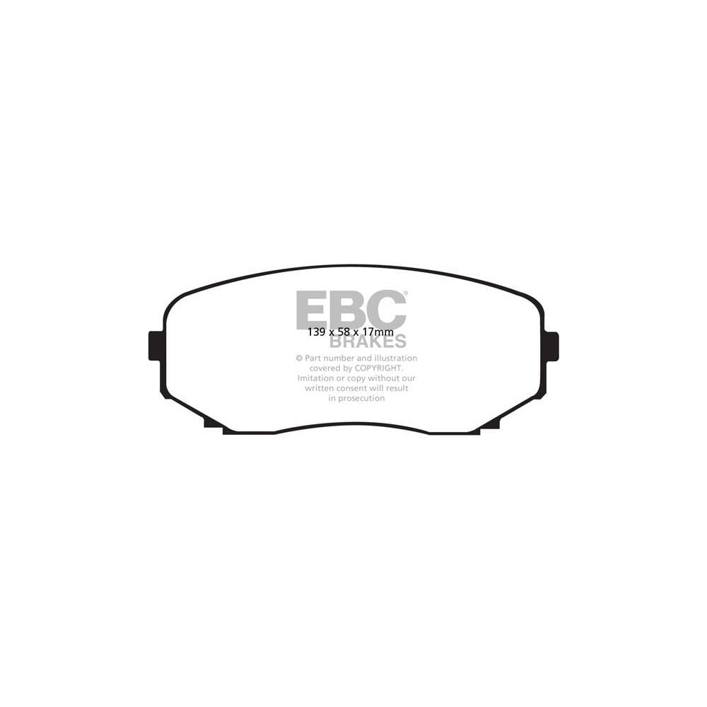 EBC Ultimax Brake Pads 139mm x 58mm DP1794 - Front