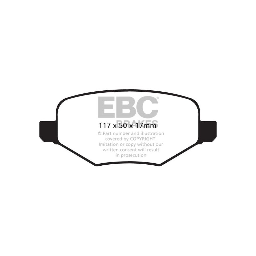 EBC Ultimax Brake Pads 117mm x 50mm DP1826 - Rear