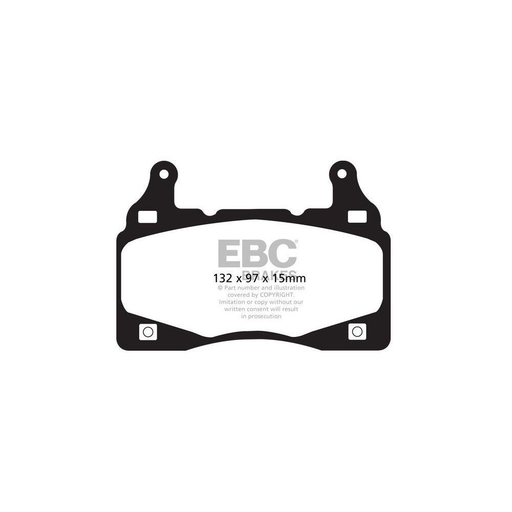 EBC Yellowstuff Brake Pads 132mm x 97mm DP41895R - Front