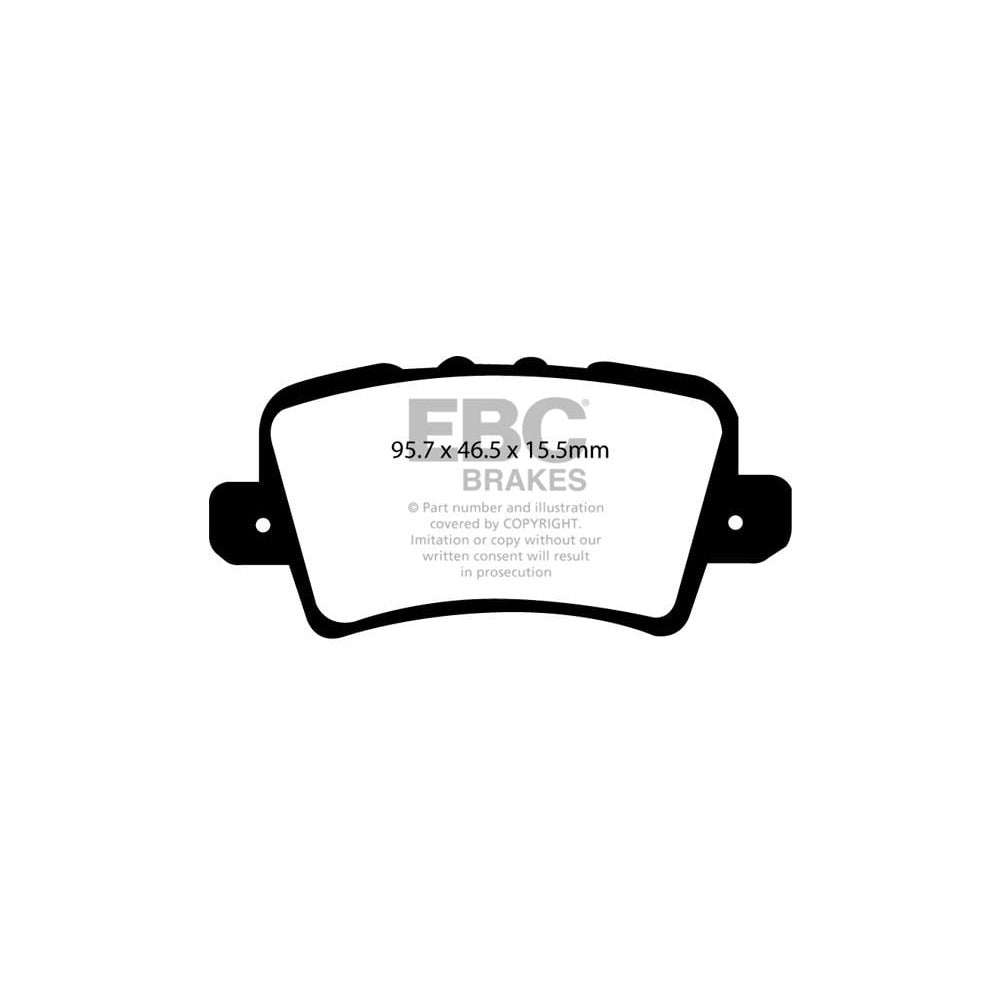 EBC Bluestuff NDX Brake Pads 96mm x 46mm DP51902NDX - Rear