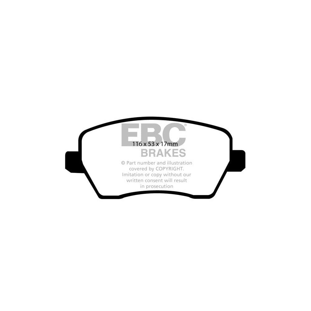 EBC Yellowstuff Brake Pads 116mm x 53mm DP41903R - Front
