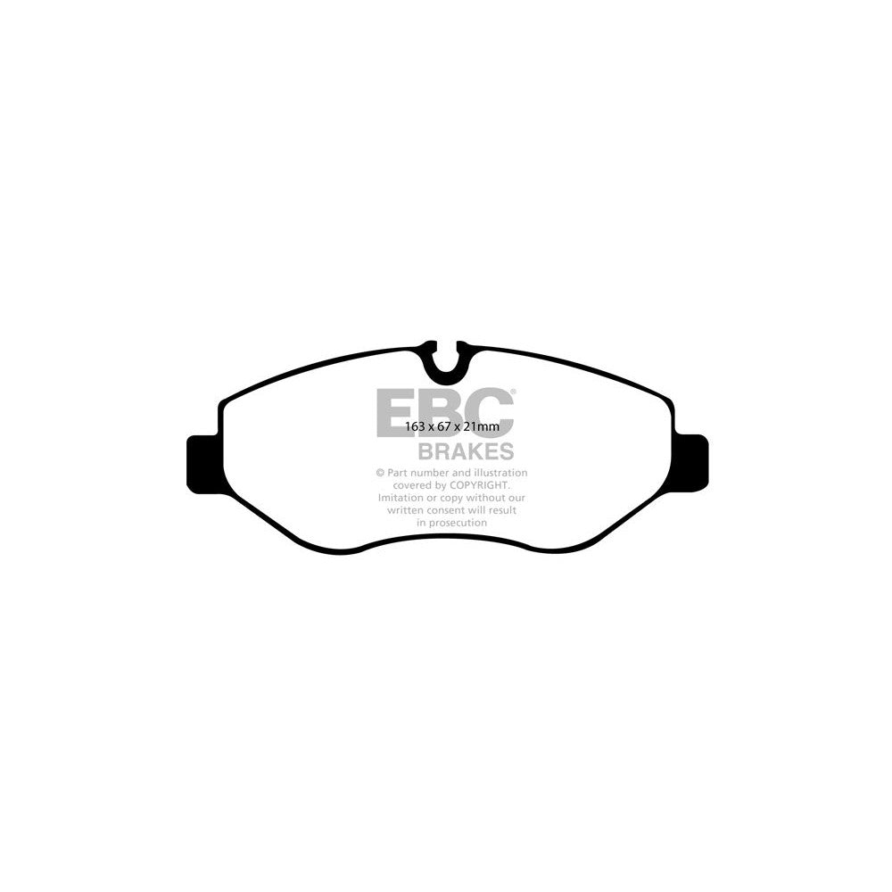 EBC Ultimax Brake Pads 163mm x 67mm DP1926 - Front