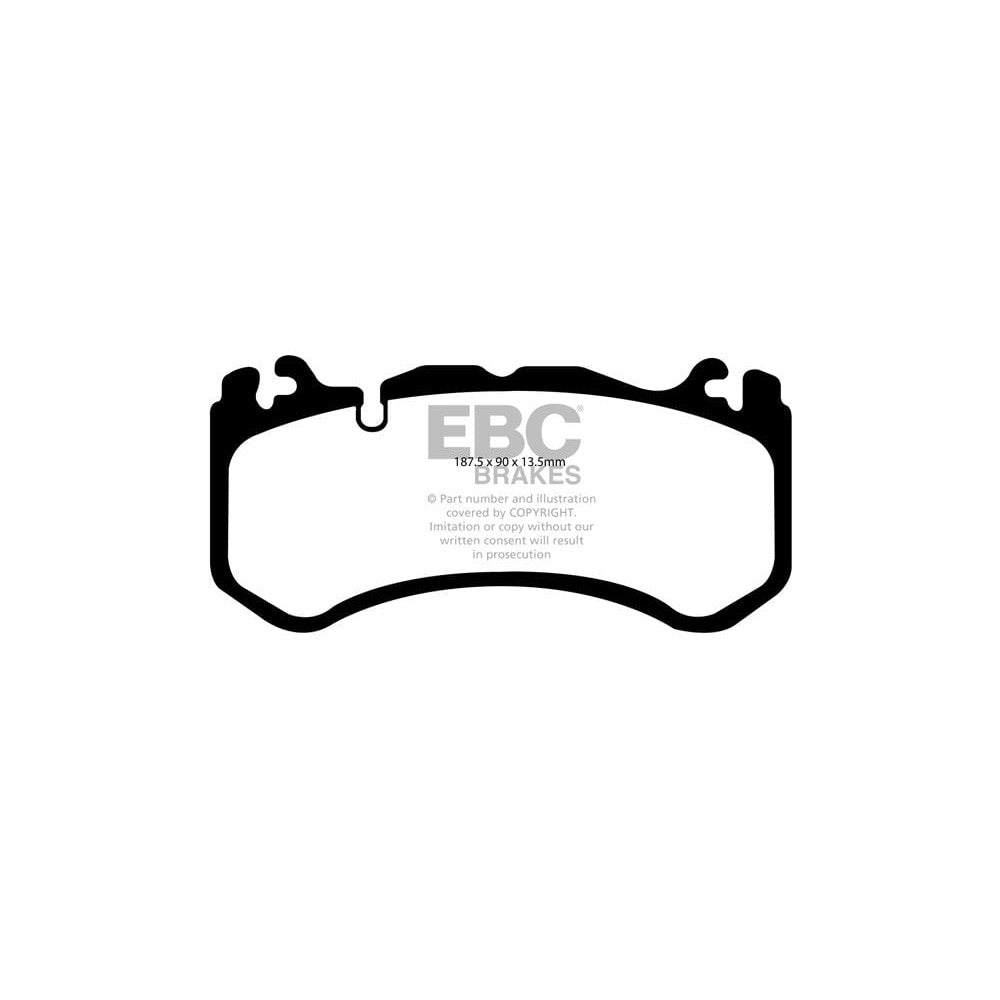 EBC Bluestuff NDX Brake Pads 187.5mm x 90mm DP51939NDX - Front