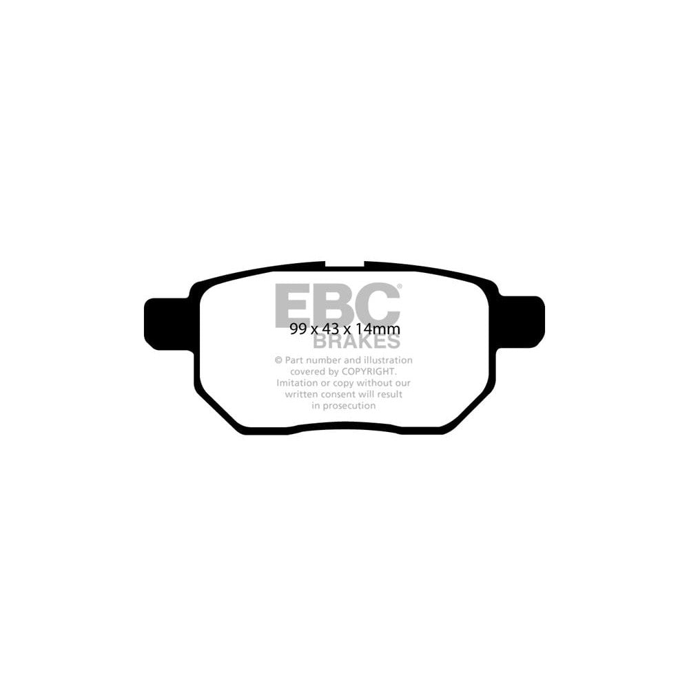 EBC Ultimax Brake Pads 99mm x 43mm DP1947 - Rear