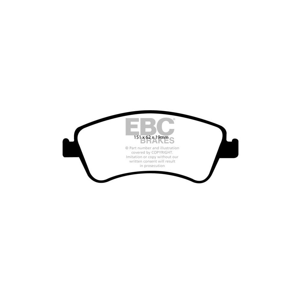 EBC Ultimax Brake Pads 151mm x 62mm DP1950 - Front