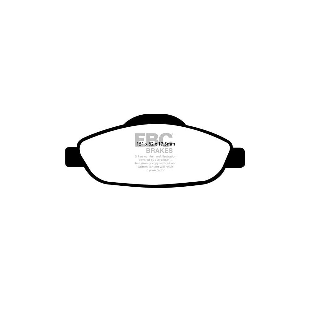 EBC Yellowstuff Brake Pads 151mm x 62mm DP41978R - Front