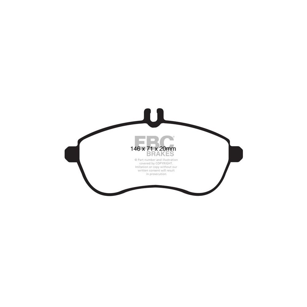 EBC Ultimax Brake Pads 146mm x 71mm DP1989 - Front