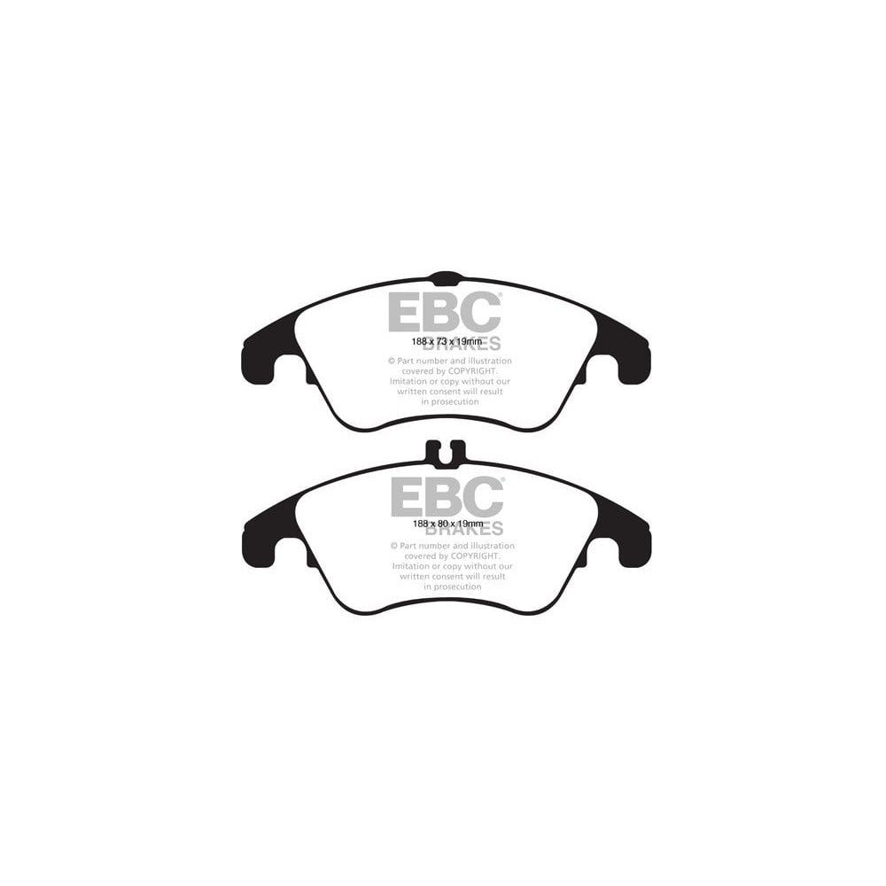 EBC Ultimax Brake Pads 188mm x 80mm DP1991 - Front